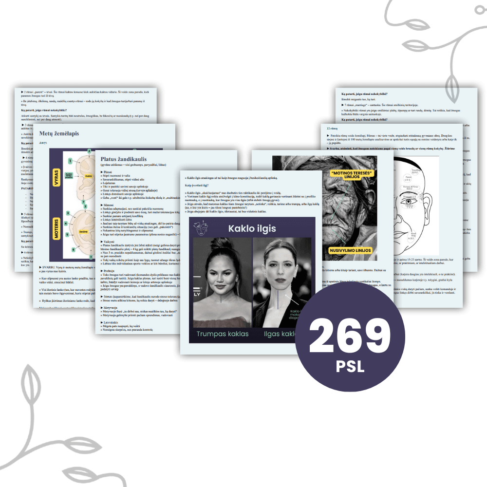 Veidoskaitos mokymai