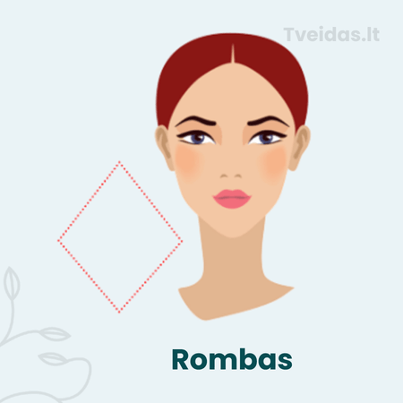 veido forma rombas